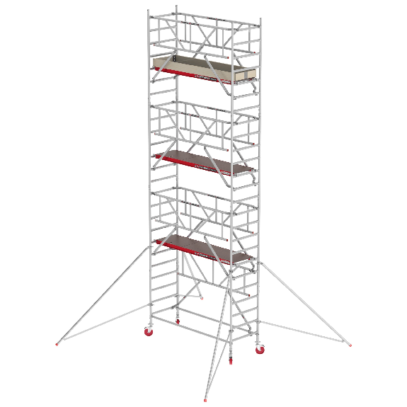 Crame de conduite RS Tower 41 Plus en aluminium avec une plate-forme rapide Quick et en bois 8,20m AH large 0,90x1,85m-Leer más