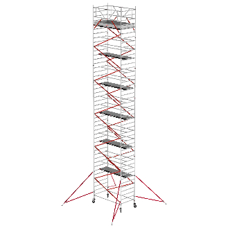 Altrex Fahrgerüst RS Tower 52 Aluminium mit Holz-Plattform 14,20m AH 1,35x2,45m-Beschreibung lesen