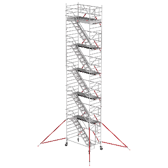 Altrex Treppengerüst RS Tower 53-S Aluminium Safe-Quick mit Holz Plattform 12,20m AH 2,45x1,85m-Beschreibung lesen