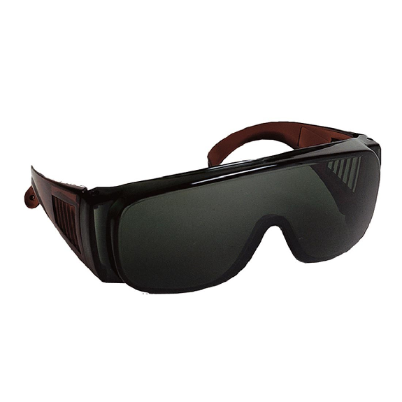 Coverguard - Lunette teintée IR5 anti-rayure K avec monture polycarbonate VISILUX (Pack de 10)-Lire la description