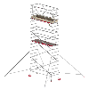 Altrex Fahrgerüst RS Tower 41 PLUS Aluminium ohne Safe-Quick mit Holz-Plattform 7,20m AH breit 0,90x2,45m Altrex Fahrgerüst RS Tower 41 PLUS Aluminium ohne Safe-Quick mit Holz-Plattform 7,20m AH breit 0,90x2,45m