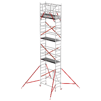 Altrex Klappgerüst RS Tower 54 Aluminium Fiber-Deck Plattform 0,75x1,85m ohne Safe-Quick 8,8m AH-Beschreibung lesen
