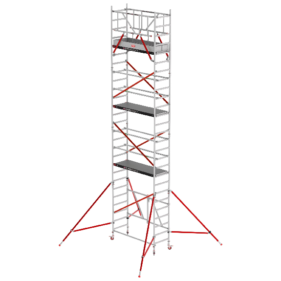 Altrex Klappgerüst RS Tower 54 Aluminium Fiber-Deck Plattform 0,75x1,85m ohne Safe-Quick 8,8m AH-Beschreibung lesen