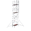 Altrex Klappgerüst RS Tower 34 Aluminium 0,75x1,65m schmal 7,80m Arbeitshöhe