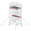 Altrex Fahrgerüst RS Tower 42-S Aluminium Safe-Quick mit Holz-Plattform 6,20m AH 1,35x1,85m Altrex Fahrgerüst RS Tower 42-S Aluminium Safe-Quick mit Holz-Plattform 6,20m AH 1,35x1,85m
