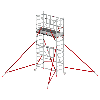 Altrex Klappgerüst RS Tower 54 Aluminium Fiber-Deck Plattform 0,75x1,85m mit Safe-Quick 4,8m AH Altrex Klappgerüst RS Tower 54 Aluminium Fiber-Deck Plattform 0,75x1,85m mit Safe-Quick 4,8m AH