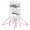 Altrex Fahrgerüst RS Tower 52-S Aluminium mit Safe-Quick und Holz-Plattform 7,20m AH 1,35x3,05m Altrex Fahrgerüst RS Tower 52-S Aluminium mit Safe-Quick und Holz-Plattform 7,20m AH 1,35x3,05m