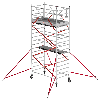 Altrex Fahrgerüst RS Tower 52 Aluminium mit Holz-Plattform 6,20m AH 1,35x1,85m