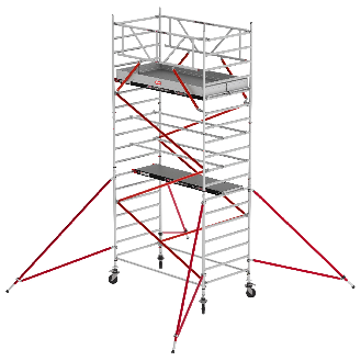 Altrex Fahrgerüst RS Tower 52 Aluminium mit Holz-Plattform 6,20m AH 1,35x1,85m-Beschreibung lesen