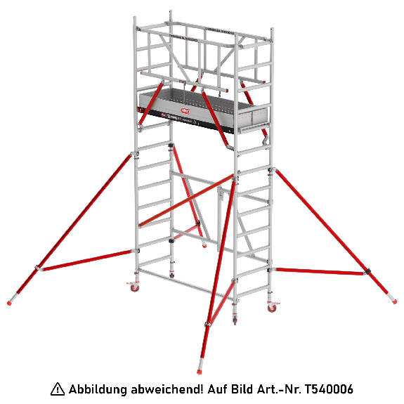 Altrex Klappgerüst RS Tower 54 Aluminium Fiber-Deck Plattform 0,75x1,85m ohne Safe-Quick 4,8m AH-Beschreibung lesen