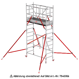Altrex Klappgerüst RS Tower 54 Aluminium Fiber-Deck Plattform 0,75x1,85m ohne Safe-Quick 4,8m AH-Beschreibung lesen