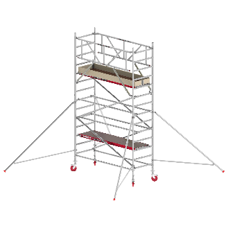Altrex Fahrgerüst RS Tower 41 PLUS Aluminium ohne Safe-Quick mit Holz-Plattform 5,20m AH breit 0,90x2,45m-Beschreibung lesen