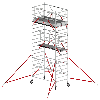Altrex RS Tower 55-S mit Safe-Quick 6,8m Arbeitshöhe Holz-Plattform 2,45m Altrex RS Tower 55-S mit Safe-Quick 6,8m Arbeitshöhe Holz-Plattform 2,45m