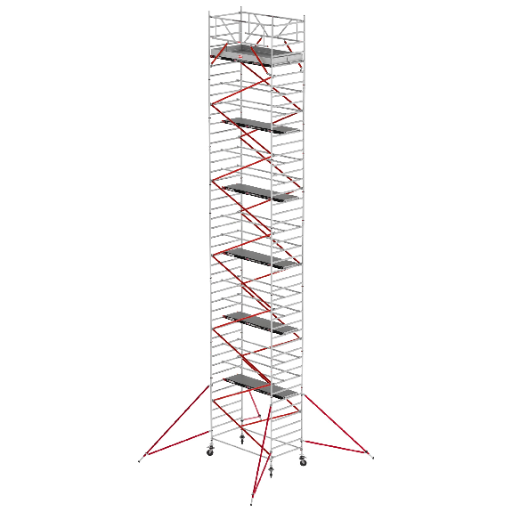Altrex Fahrgerüst RS Tower 52 Aluminium mit Holz-Plattform 14,20m AH 1,35x3,05m-Beschreibung lesen