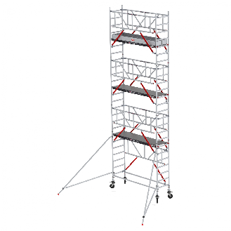 Altrex Fahrgerüst RS Tower 51-S Safe-Quick Aluminium mit Fiber-Deck Plattform 8,20m AH 0,75x3,05m-Beschreibung lesen