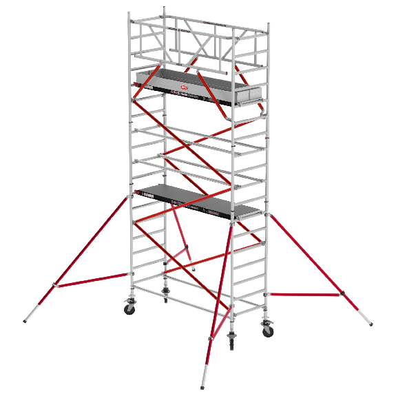 Altrex Fahrgerüst RS Tower 51 Plus Aluminium 0,90m breiter Rahmen mit Fiber-Deck Plattform 6,20m AH 0,90x1,85m-Beschreibung lesen