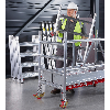 Altrex MiTower PLUS Fahrgerüst Safe-Quick2 Geländer 1-Person-Aufbau Aluminium mit breiter Fiber-Deck Plattform 0,75x1,72m 7,20m AH Altrex MiTower PLUS Fahrgerüst Safe-Quick2 Geländer 1-Person-Aufbau Aluminium mit breiter Fiber-Deck Plattform 0,75x1,72m 7,20m AH