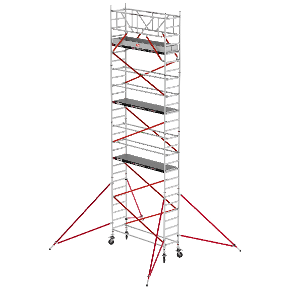 Altrex Fahrgerüst RS Tower 51 Aluminium mit Fiber-Deck Plattform 9,20m AH schmal 0,75x1,85m-Beschreibung lesen