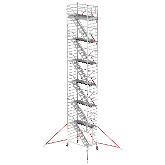 Altrex Treppengerüst RS Tower 53-S Aluminium Safe-Quick mit Fiber-Deck Plattform 14,20m AH 1,35x1,85m-Beschreibung lesen