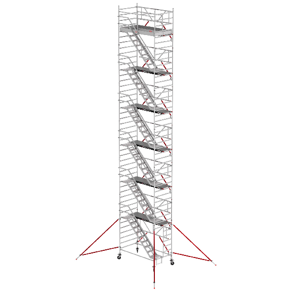 Altrex Treppengerüst RS Tower 53-S Aluminium Safe-Quick mit Fiber-Deck Plattform 14,20m AH 1,35x1,85m-Beschreibung lesen