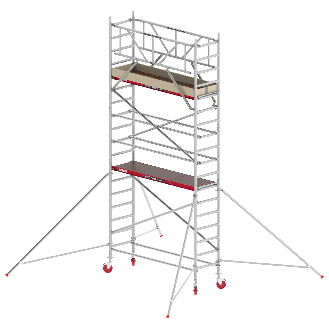 Altrex Fahrgerüst RS Tower 41 Alu mit Holz-Plattform 6,20m AH breit 0,75x2,45m-Beschreibung lesen