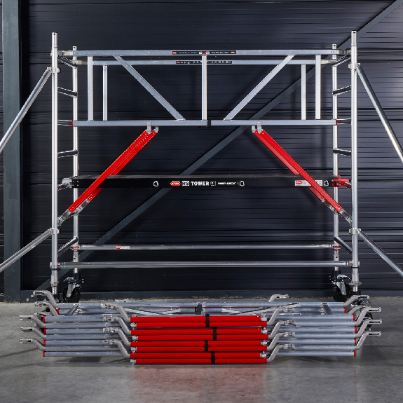 Altrex Fahrgerüst RS Tower 52-S Aluminium mit Safe-Quick und Fiber-Deck Plattform 5,20m AH 1,35x2,45m-Beschreibung lesen