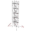 Altrex Treppengerüst RS Tower 53-S Aluminium Safe-Quick mit Fiber-Deck Plattform 12,20m AH 2,45x1,85m