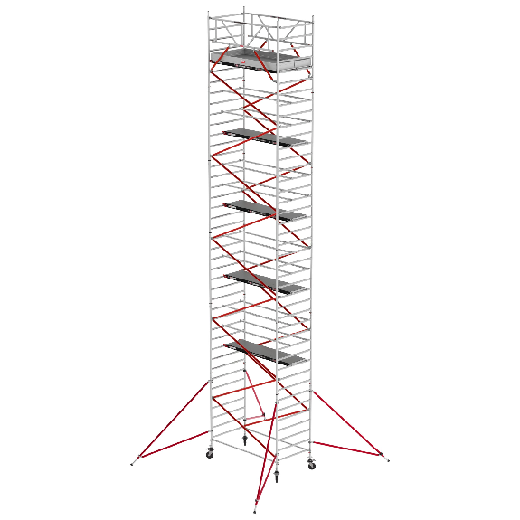 Altrex Fahrgerüst RS Tower 52 Aluminium mit Holz-Plattform 13,20m AH 1,35x2,45m-Beschreibung lesen