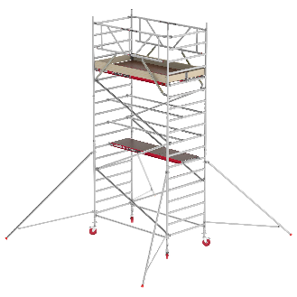 Altrex Fahrgerüst RS Tower 42 Aluminium mit Holz-Plattform 6,20m AH 1,35x1,85m-Beschreibung lesen