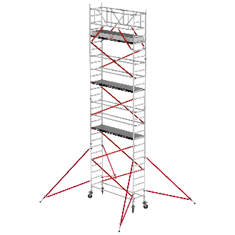 Altrex Fahrgerüst RS Tower 51 Aluminium mit Holz-Plattform 9,20m AH schmal 0,75x1,85m-Beschreibung lesen