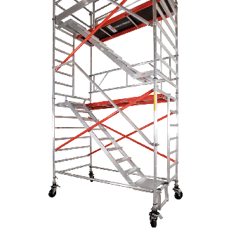 Altrex Treppengerüst RS Tower 53-S Aluminium Safe-Quick mit Holz-Plattform 10,20m AH 1,35x1,85m-Beschreibung lesen