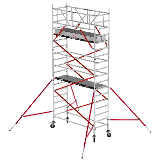 Altrex Fahrgerüst RS Tower 51 Plus Aluminium 0,90m breiter Rahmen mit Holz-Plattform 6,20m AH 0,90x1,85m-Beschreibung lesen