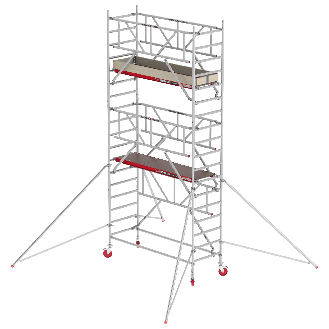 Altrex Fahrgerüst RS Tower 41 PLUS Aluminium mit Safe-Quick und Holz-Plattform 6,20m AH breit 0,90x1,85m-Beschreibung lesen