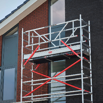 Altrex Fahrgerüst RS Tower 51 Aluminium mit Holz-Plattform 8,20m AH schmal 0,75x1,85m-Beschreibung lesen
