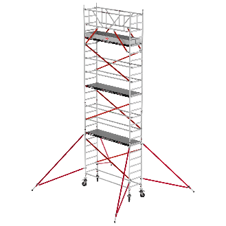 Altrex Fahrgerüst RS Tower 51 Aluminium mit Holz-Plattform 8,20m AH schmal 0,75x1,85m-Beschreibung lesen