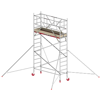 Altrex Fahrgerüst RS Tower 41 Alu mit Holz-Plattform 5,20m AH breit 0,90x1,85m-Beschreibung lesen