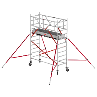 Altrex Fahrgerüst RS Tower 51 Plus Aluminium 0,90m breiter Rahmen mit Holz-Plattform 4,20m AH 0,90x2,45m-Beschreibung lesen