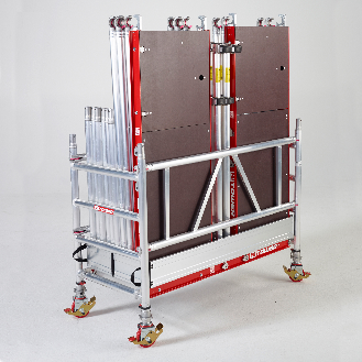 Altrex MiTower PLUS Fahrgerüst 1-Person-Aufbau Aluminium mit breiter Fiber-Deck Plattform 0,75x1,72m 5,20m AH-Beschreibung lesen