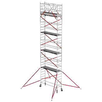 Altrex Fahrgerüst RS Tower 51 Aluminium mit Holz-Plattform 10,20m AH schmal 0,75x2,45m-Beschreibung lesen