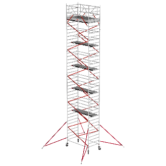 Altrex Fahrgerüst RS Tower 52 Aluminium mit Fiber-Deck Plattform 13,20m AH 1,35x2,45m-Beschreibung lesen