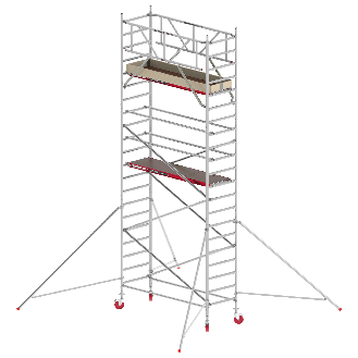 Altrex Fahrgerüst RS Tower 41 PLUS Aluminium ohne Safe-Quick mit Holz-Plattform 7,20m AH breit 0,90x1,85m-Beschreibung lesen