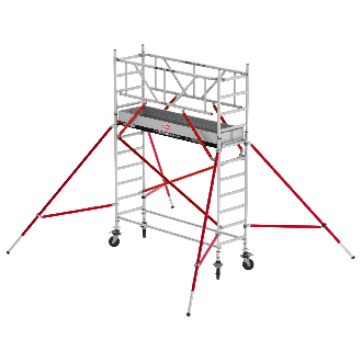 Altrex Fahrgerüst RS Tower 51 Aluminium mit Holz-Plattform 4,20m AH schmal 0,75x2,45m-Beschreibung lesen