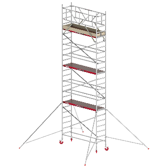 Altrex Fahrgerüst RS Tower 41 Alu mit Holz-Plattform 8,20m AH breit 0,75x1,85m-Beschreibung lesen