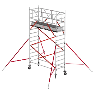 Altrex Fahrgerüst RS Tower 51 Plus Aluminium 0,90m breiter Rahmen mit Holz-Plattform 5,20m AH 0,90x1,85m-Beschreibung lesen