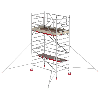 Altrex Fahrgerüst RS Tower 42 Aluminium mit Holz-Plattform 5,20m AH 1,35x2,45m Altrex Fahrgerüst RS Tower 42 Aluminium mit Holz-Plattform 5,20m AH 1,35x2,45m