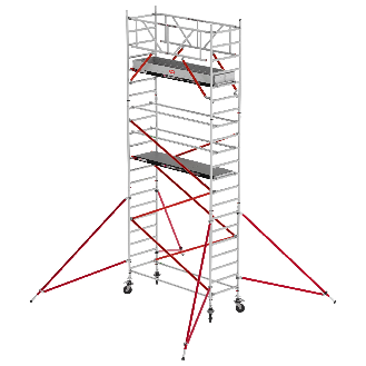 Altrex Fahrgerüst RS Tower 51 Plus Aluminium 0,90m breiter Rahmen mit Holz-Plattform 7,20m AH 0,90x2,45m-Beschreibung lesen