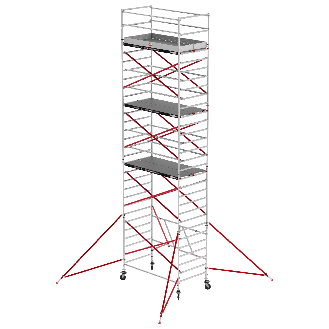 Altrex RS Tower 55 ohne Safe-Quick 9,8m Arbeitshöhe Holz-Plattform 2,45m-Beschreibung lesen