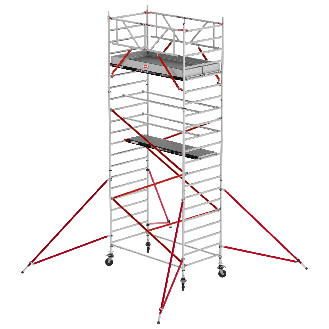 Altrex Fahrgerüst RS Tower 52 Aluminium mit Fiber-Deck Plattform 7,20m AH 1,35x2,45m-Beschreibung lesen