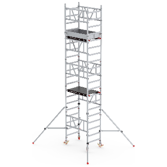 Altrex MiTower 1-Personen-Gerüst Aluminium mit Holz-Plattform 0,75x1,27m 6,20m AH-Beschreibung lesen