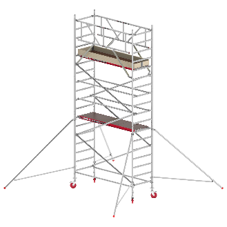 Altrex Fahrgerüst RS Tower 41 PLUS Aluminium ohne Safe-Quick mit Holz-Plattform 6,20m AH breit 0,90x2,45m-Beschreibung lesen